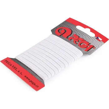 Prádlová pruženka na kartě šíře 4 mm - REZ00 bílá