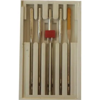 Příslušenství k šicímu stroji Dvojjehla 90/3,0 + 4 jehly stroj H705 - Šedá, Mix