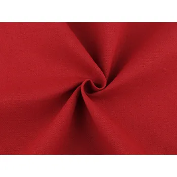 Lněná látka dekorační, barva 3 (1) červená