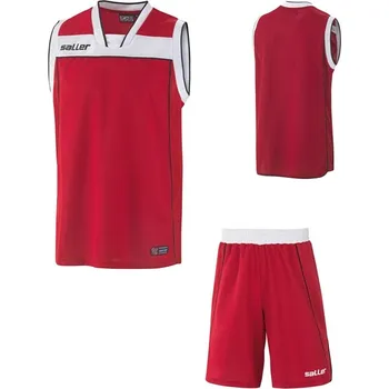 saller basketbalový set BASELINE BARVA: červená - bílá, Velikost: S