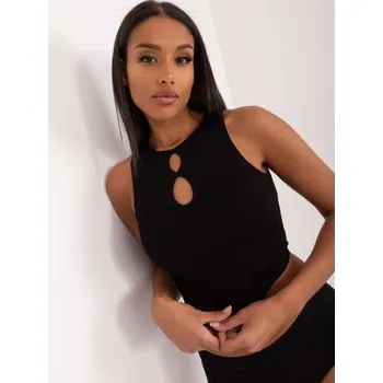 Dámský top bez rukávů černý