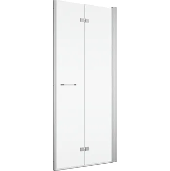 Ronal Bathrooms (Sanswiss) Dvoudílné skládací dveře Ronal Solino pravé / 1 strana rohového vstupu 1000 x 2000 mm, aluchrom/sklo čiré