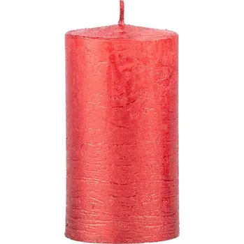 Svíčka Emocio Rustic válec 60x110 metal červená svíčka