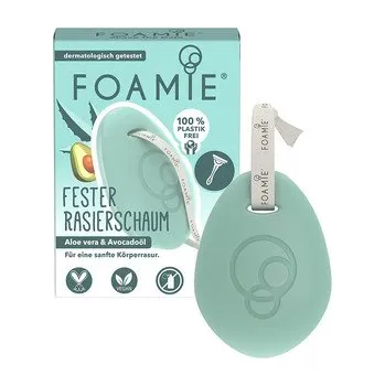 Mýdlo Foamie Aloe Vera & Avocado Oil Body Shaving Bar tuhá pěna pro jemné mokré holení
