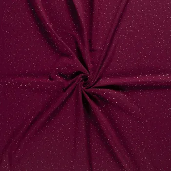 Fáčovina zlaté plastické tečky na bordó