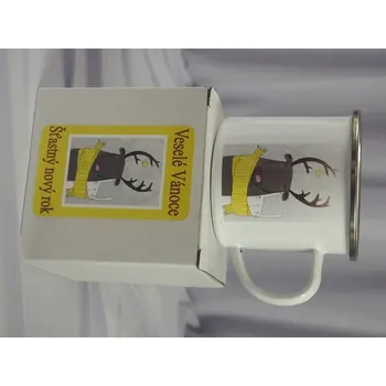 Smaltový hrnek Vánoce VZ6