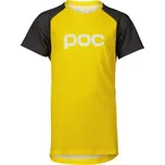 Cyklistický dres dětský POC Y's Essential MTB Tee Aventurine Yellow/Sylvanite Grey - 150
