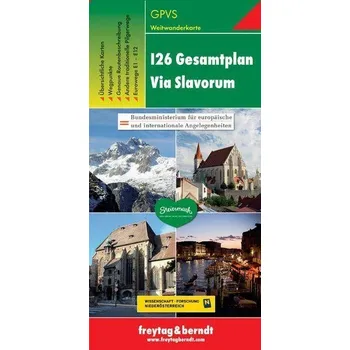 Cestování GPVS Slovanská cesta do Říma 1:500 000 / turistická mapa