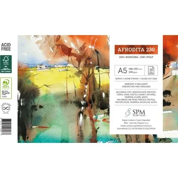 Grafický blok Afrodita 230 g/m2, A5
