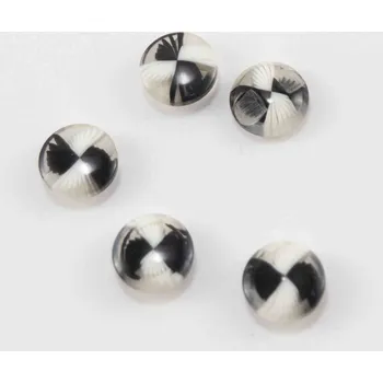 Knoflík Knoflík se spodním přišitím - černo bílý vzor - průměr 1,1 cm