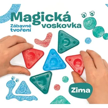 Magická voskovka sada - Zima (knížka, voskovky, výseky)
