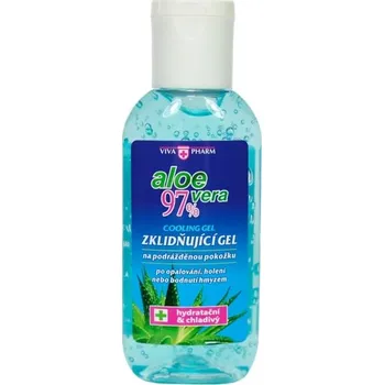 Přípravek na opalování Vivavo Zklidňující gel s Aloe vera 97% cestovní balení VIVAPHARM 50 ml