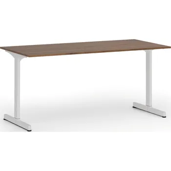 Psací stůl B2B Partner Kancelářský stůl PRIMO BETA, 160x80 cm, bílá podnož, ořech