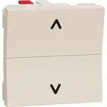 Schneider Electric NU320744 Unica - Žaluziový tlačítkový ovládač 6A, 2M, Béžové