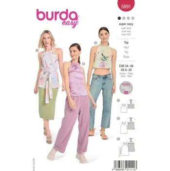 Střih 5891 na dámskou letní halenku -