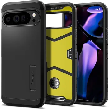 Pouzdro na mobilní telefon KRYT NA GOOGLE PIXEL 9 PRO XL SPIGEN TOUGH ARMOR BLACK