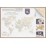 Wooden City Dřevěná mapa světa XL 46…