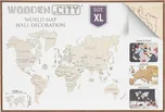 Wooden City Dřevěná mapa světa XL 46…