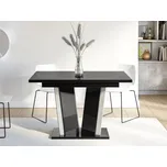 Rozkládací jídelní stůl Lyliad II, Barva: černý lesk / beton MIRJAN 5903211337659
