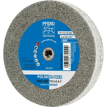 Brusný kotouč Pferd 44691242 | Brúsny kotúč PNER-MH 75x13x6 mm, stredne tvrdý, A jemné, POLINOX