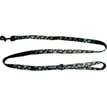 Vodítko pro psa doogi.cz Černé vodítko s motivy jungle
