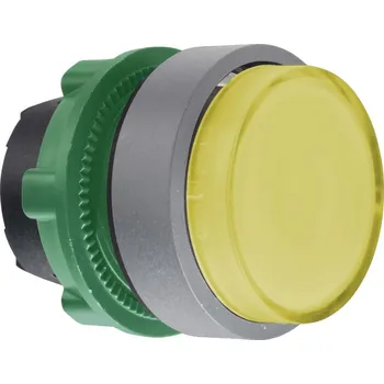 vypínač a zásuvka Schneider Electric ZB5AW183C0 ŽL Ovládací hlavice stiskací prosvětlená, s přesahem, speciální popis ŠE