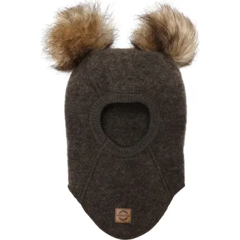 Kojenecká bunda Mikk-Line Mikk - Line kojenecká vlněná merino kukla 50036 - Dark brown Velikost: 86/92 95% Merino vlna