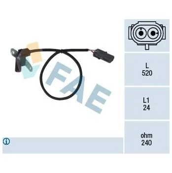 Kliková hřídel Generátor impulsů, klikový hřídel FAE 79024