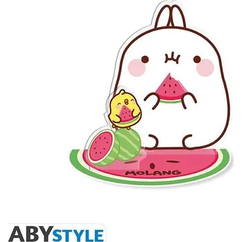 Figurka Molang 2D akrylová figurka - Molang and watermelon