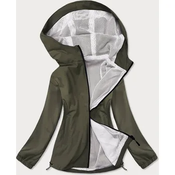 Letní dámská bunda v olivové barvě s podšívkou (HH036-7) odstíny zelené S (36)