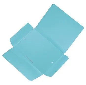 Set školních potřeb Teczka skrzydłowa z gumką błękitna