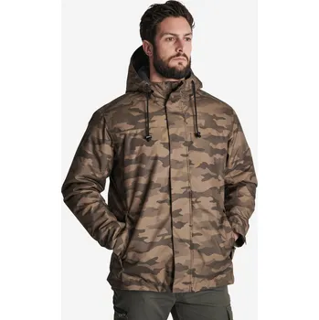 Ochranné vybavení na lov a střelbu SOLOGNAC Bunda nepromokavá hřejivá 100 Halftone M BÉŽOVÁ