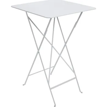 Zahradní stůl Bílý kovový skládací bistro stůl Fermob Bistro 71 x 71 cm