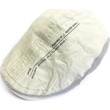 Čepice Pánská bavlněná bekovka TN s kšiltem šedá, VELIKOST UNI