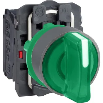 vypínač Schneider Electric XB5AK133G5C0 ZE Ovládač otočný provětlený 3 pozice pevné 120vAC speciální popis ŠE