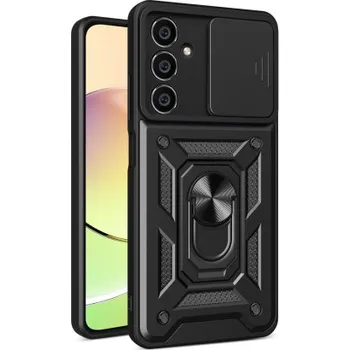 Pouzdro na mobilní telefon MG | MG Hybrid Armor Camshield kryt na Samsung Galaxy S23 FE, černý