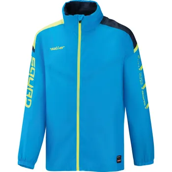 Saller SQUAD50 Nepromokavá bunda BARVA: 144 světle modrá-tmavě modrá-neon žlutá, Velikost: S Lehká sportovní bunda do každého počasí