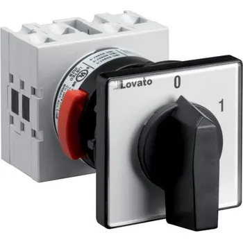 Elektroinstalační materiál LOVATO Electric GX2091U47 Vačkový spínač GX: zap-vyp 20A/2P, čelní montáž do otvoru 22mm
