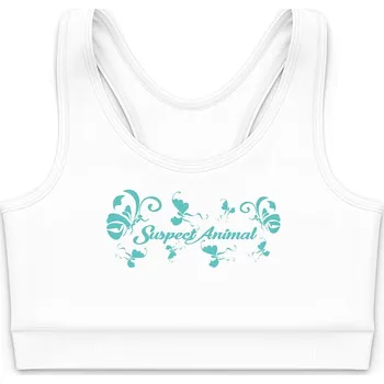 Dívčí funkční top EMILY bílá Bamboo Ultra - Azurová / 120