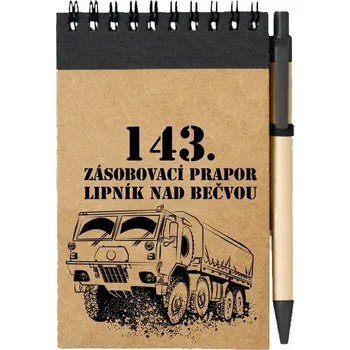 Sešit Poznámkový blok 143. zásobovací prapor (Lipník nad Bečvou) - T815 8x8