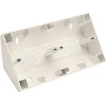 Simon DPNR2/41 Rohová instalační krabice 2 - násobná krémová