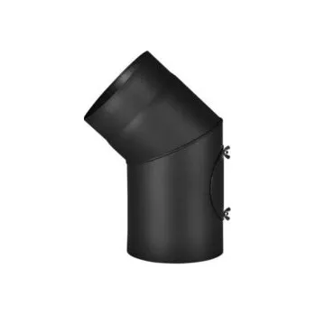 Kouřovod koleno krb 120/45 čistící 1,5mm