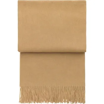 deka Stylový alpaka pléd Classic yellow ocher 130x200, Elvang Dánsko Žlutá