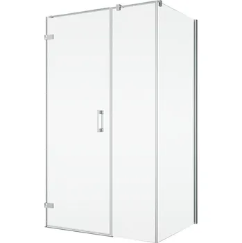 Ronal Bathrooms (Sanswiss) Boční stěna Ronal Pur s vyrovnávacím profilem (pro dveře v 90° na straně pevné stěny) Atyp na zaměření 300 - 1000 x výška do 2000 mm, chrom/sklo čiré