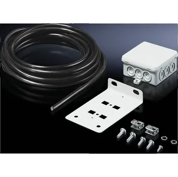 Elektrická zásuvka Rittal DK 7280.035 zásuvka kabelové odbočky s multifunkčním úhelníkem , ocelový plech, šedobílá (RAL 7035), 1 ks