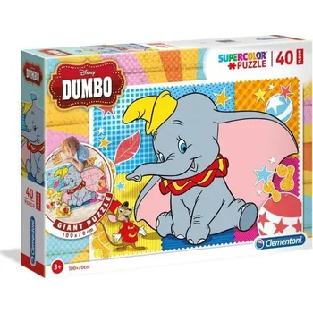 Puzzle Clementoni Puzzle Supercolor Dumbo Floor / 40 dílků