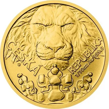 Česká Mincovna Zlatá mince 1/10 Oz Český Lev 2023 3,11 g