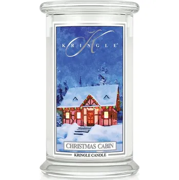 Svíčka Kringle Candle svíčka Christmas Cabin (sójový vosk), 623 g