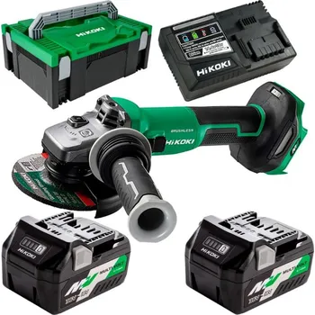 úhlová bruska HiKOKI (dříve Hitachi) HiKOKI (Hitachi) G3613DVEWQZ Aku úhlová bruska (36V/2x2,5 Ah/125mm) + HitBox
