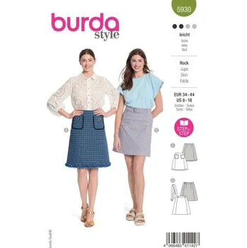 Volný čas Střih 5930 Burda na dámskou sukni -